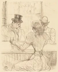In de bar Picton, rue Scribe