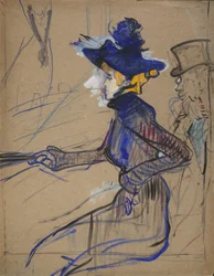 Jane Avril in de Divan Japonais