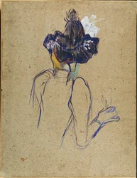 Jane Avril, achteraanzicht