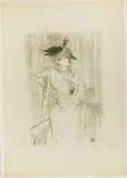 Juffrouw Marcelle Lender, Staand