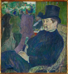 Portret van Mr Delaporte in de Parijse tuin