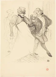 Rejane en Galipaux in „Madame Sans-Gêne“ (Réjane en Galipaux in „Madame Sans-Gêne“)