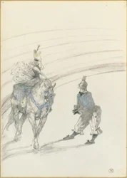 In het circus: Ruiter van paneel, 1899