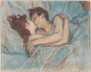 In Bed: De Kus, 1892