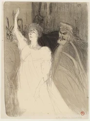 Bartet en Mounet-Sully, in Antigone