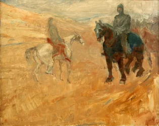 Twee ridders in harnas
