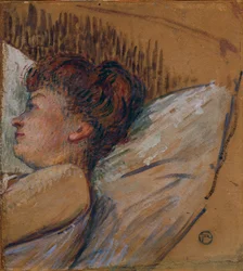 Vrouw in bed