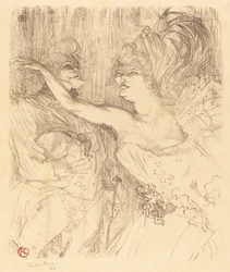Guy en Mealy in Parijs die marcheert, 1898