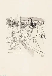 In de schaatsende professionele schoonheid, 1895