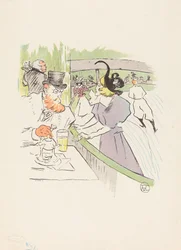 In de schaatsende professionele schoonheid, 1895