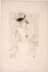 Juffrouw Marcelle Lender, staand