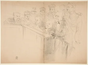 Procès Arton, première planche (Het Arton Proces, eerste plaat)