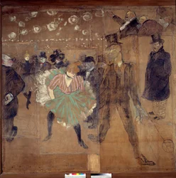 Bord voor het huis van de Goulue (Weber Louise, La Goulue)