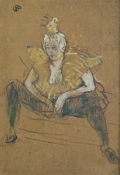 De clownes Cha-U-Kao zittend, 1895