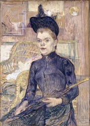 De vrouw met de zwarte hoed, dove Berthe, 1890
