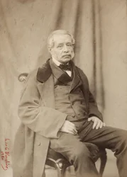 Mist, foto door Henri de la Blanchere (1821-1880)