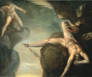 Prometheus bevrijd door Hercules
