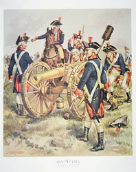 Amerikaanse Continentale Leger: Artillerie-uniformen van 1777-83