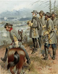 Gen. Robt. E. Lee bij Fredericksburg, 13 dec. 1862, pub. 1900