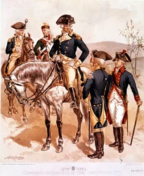 Uniform van de opperbevelhebber en officieren van het Amerikaanse Continentale Leger