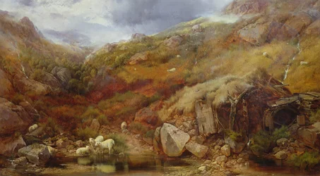 Een oude watermolen in Wales