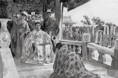 Han Yu presenteert zijn Memorial