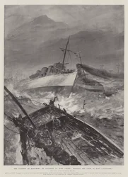 De Tyfoon in Hong-Kong op 10 november, HMS Otter redt de Bemanning van HMS Sandpiper