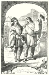 De twee heren van Verona (gravure)