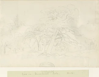 Beaudesert Park: potloodtekening, nd [1788-1855]