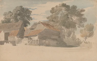 Boerderijgebouwen met Bomen