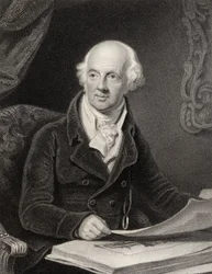 Sir Abraham Hume, 2e Baronet, gegraveerd door J.Jenkins, uit 