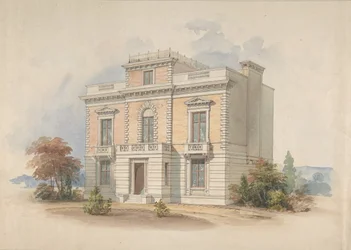 Een Italiaans villa, 1820-85