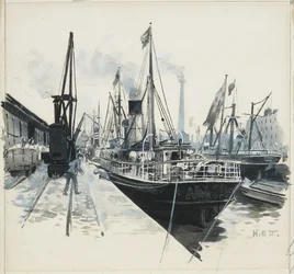 Laden in Pomona Dock