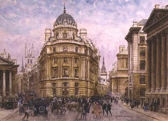 Buiten het Mansion House, Londen