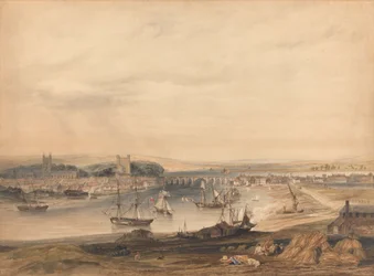 Een Uitzicht op Rochester, de Stad en Haven