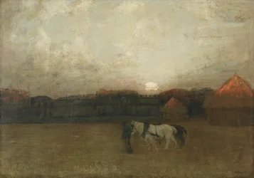 Het stoppelveld, ca. 1909 (olieverf op doek)