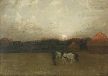Het stoppelland, ca. 1909