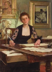 Portret van de vrouw van de kunstenaar