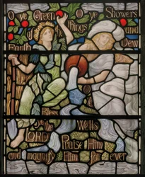 O Alle Groene Dingen, Benedicite Raam (detail)