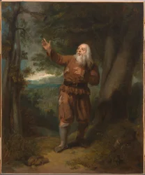 Mr. Hackett, in de rol van Rip Van Winkle