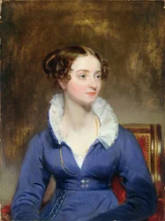 Jonge Vrouw in een Blauwe Jurk, c.1825