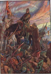Na de Slag bij Hastings, illustratie uit 