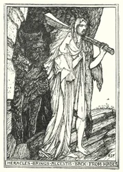 Heracles brengt Alcestis terug uit de Hades