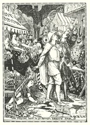 Illustratie voor De Pelgrimstocht door John Bunyan (litho)