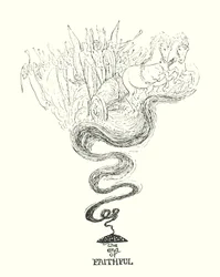 Illustratie voor De Pelgrimstocht door John Bunyan (litho)