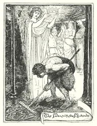 Illustratie voor De Pelgrimstocht door John Bunyan (litho)