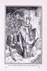 Sint Dunstan joeg de gewapende mannen van koning Edwy angst aan, 1912