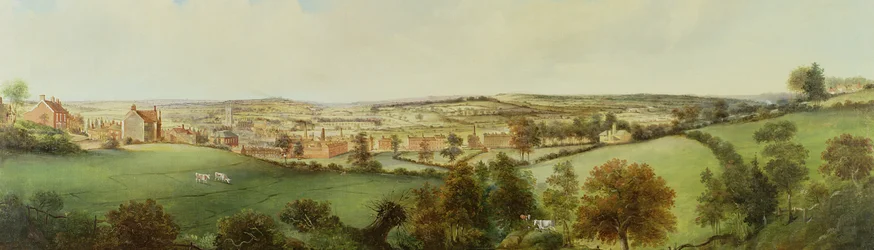 Panoramisch uitzicht op Stoke on Trent
