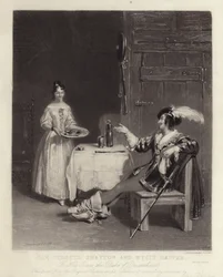 Sir Piercie Shafton en Mysie Happer