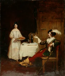 Sir Piercie Shafton en Mysie Harper, ca. 1831